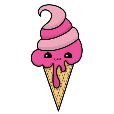 Swirling Ice Cream Sticker