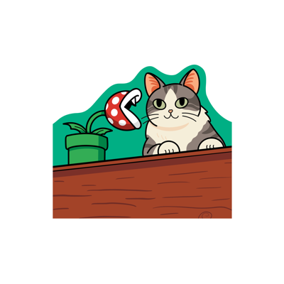 Pookie the Cat Sticker