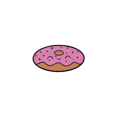 Sprinkle Donut Sticker