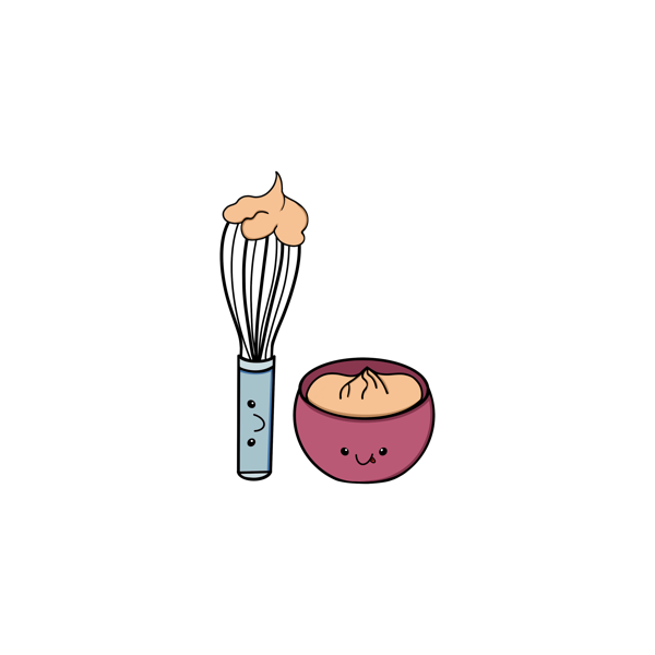 Whisk and Bowl Sticker